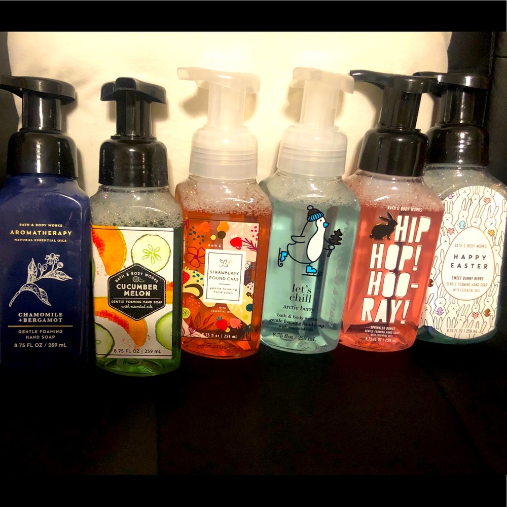 Six Gentle Foaming Hand Soap
